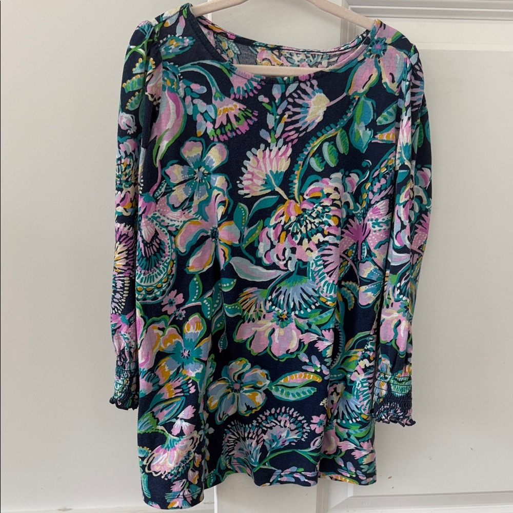 Lilly Pulitzer (4-5) small Floral Long Sleeve Dress
